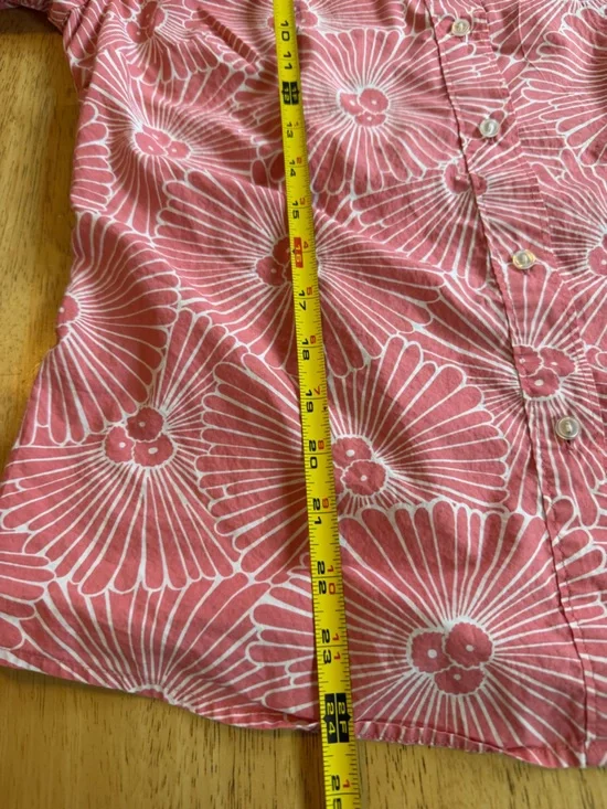 Boden The Classic Shirt Women's Pink Floral Printed Button Down Size 8 - Picture 8 of 8
